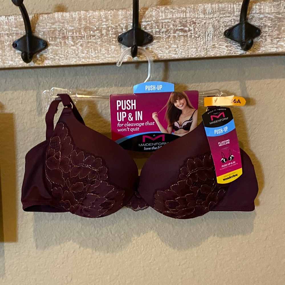 💥 SALE NWT Push-Up and In Push-up Bra In Plum